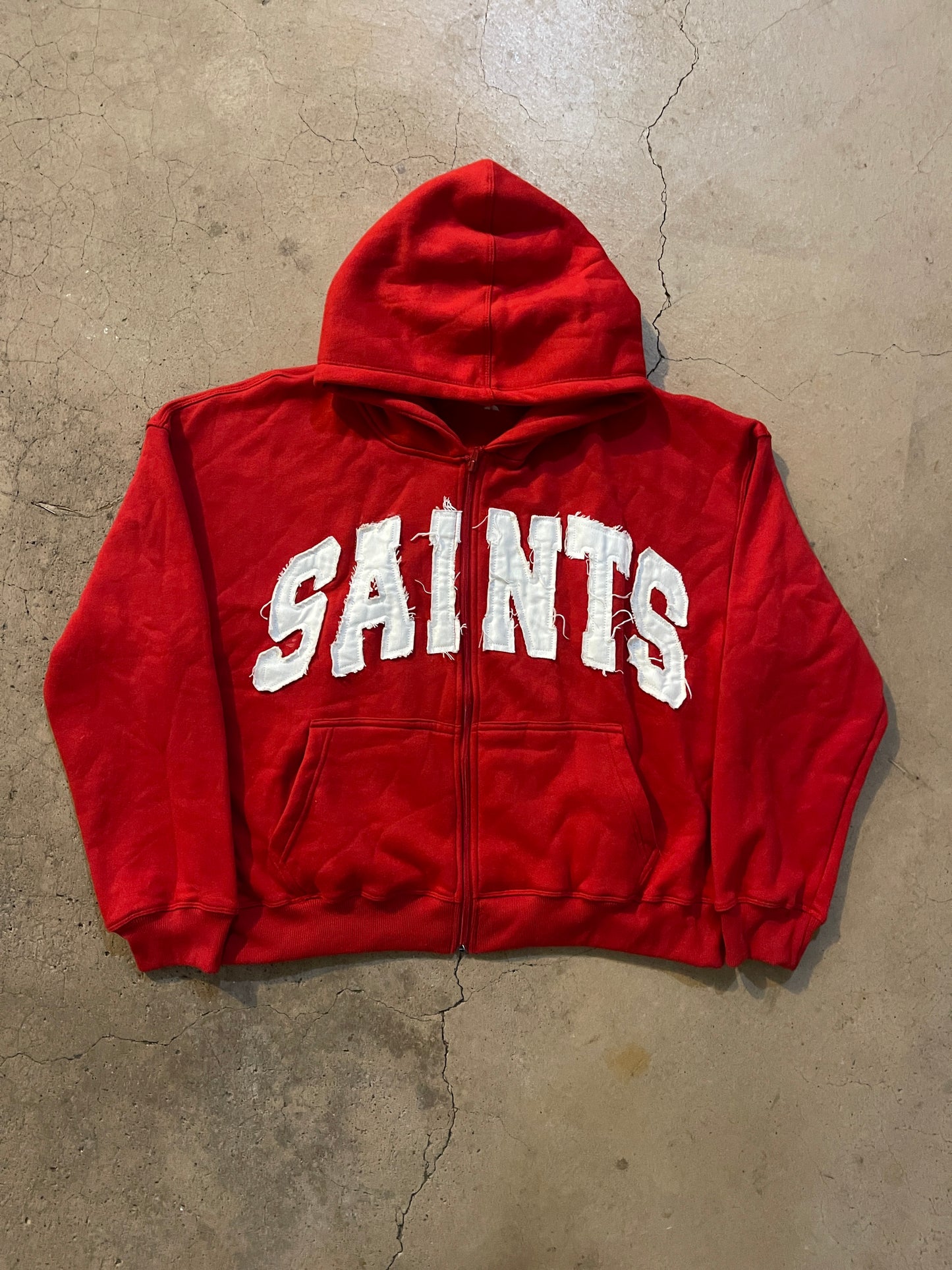 RED "SAINTS" HOODIE