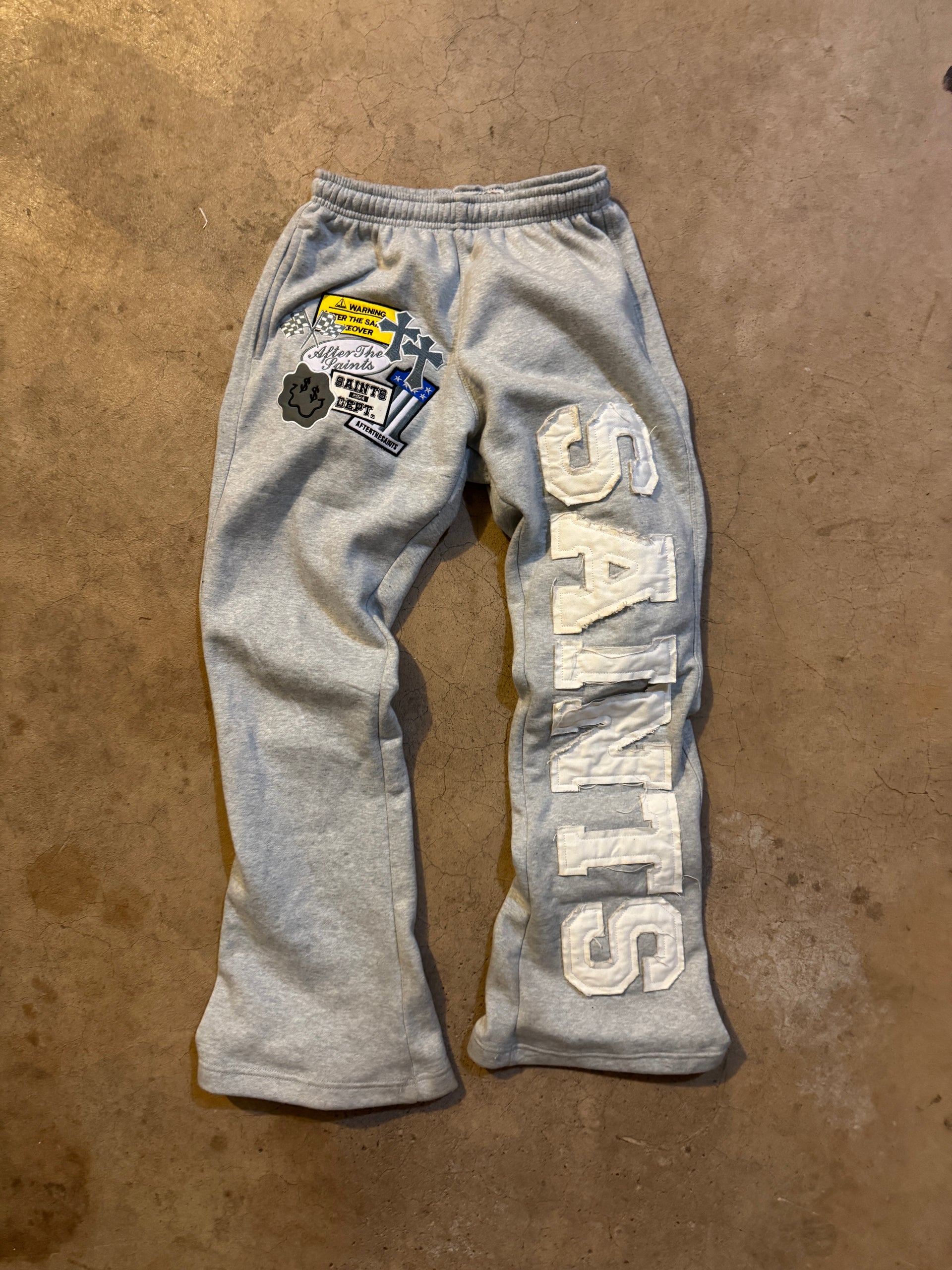PATCHWORK GREY SWEATS